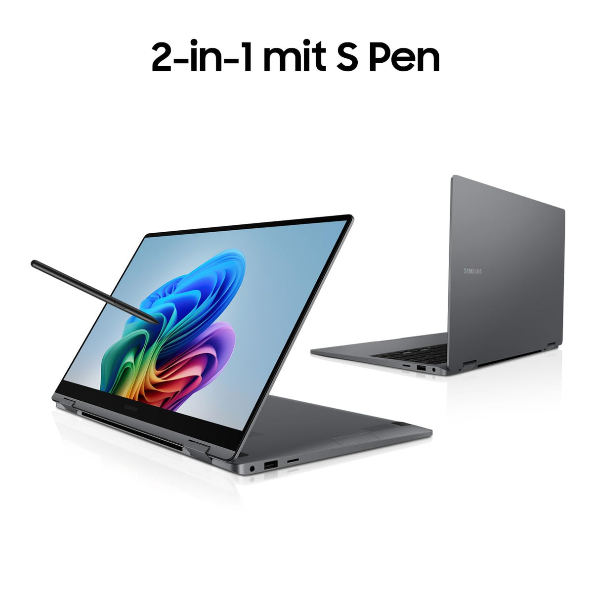 Samsung Galaxy Book5 360 15.6" 2-in-1 Laptop, Convertible AI Notebook with Intel Core Ultra 5 Processor, 16 GB RAM, 512 GB Storage, Moonstone Gray, 3 Years Manufacturer Warranty [Exclusive at Amazon] - NP750QHA-KA2DE