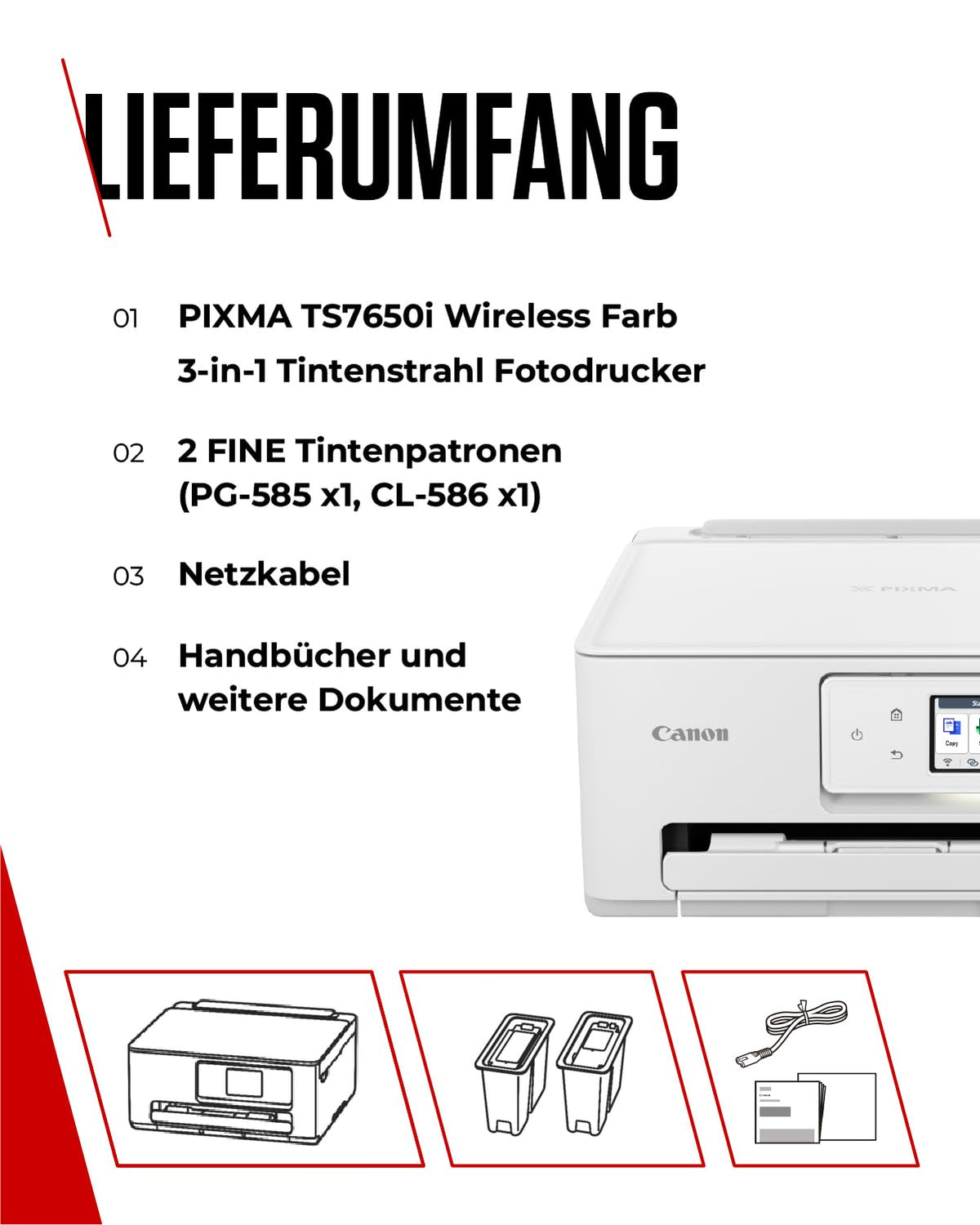Canon PIXMA TS7650i WLAN Inkjet Multifunction Printer
