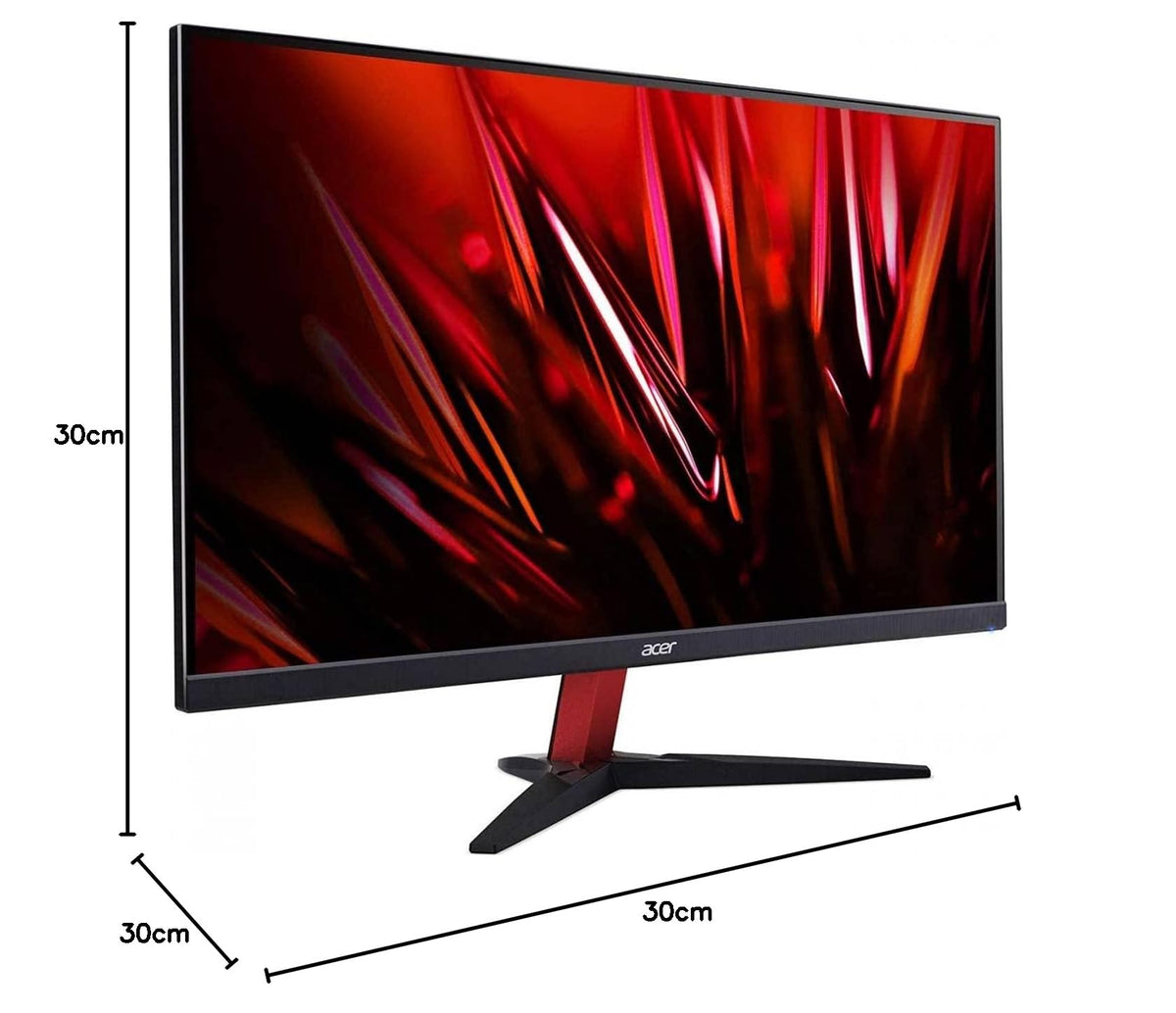 Acer Nitro KG272Sbmiipx FreeSync Premium 27" IPS FHD Display, 165Hz Overclocking, 2ms, HDMI (2.0), DP (1.2), Lum 250cd/m2, ZeroFrame, Audio Out, integrated speakers Black - UM.HX2EE.S01