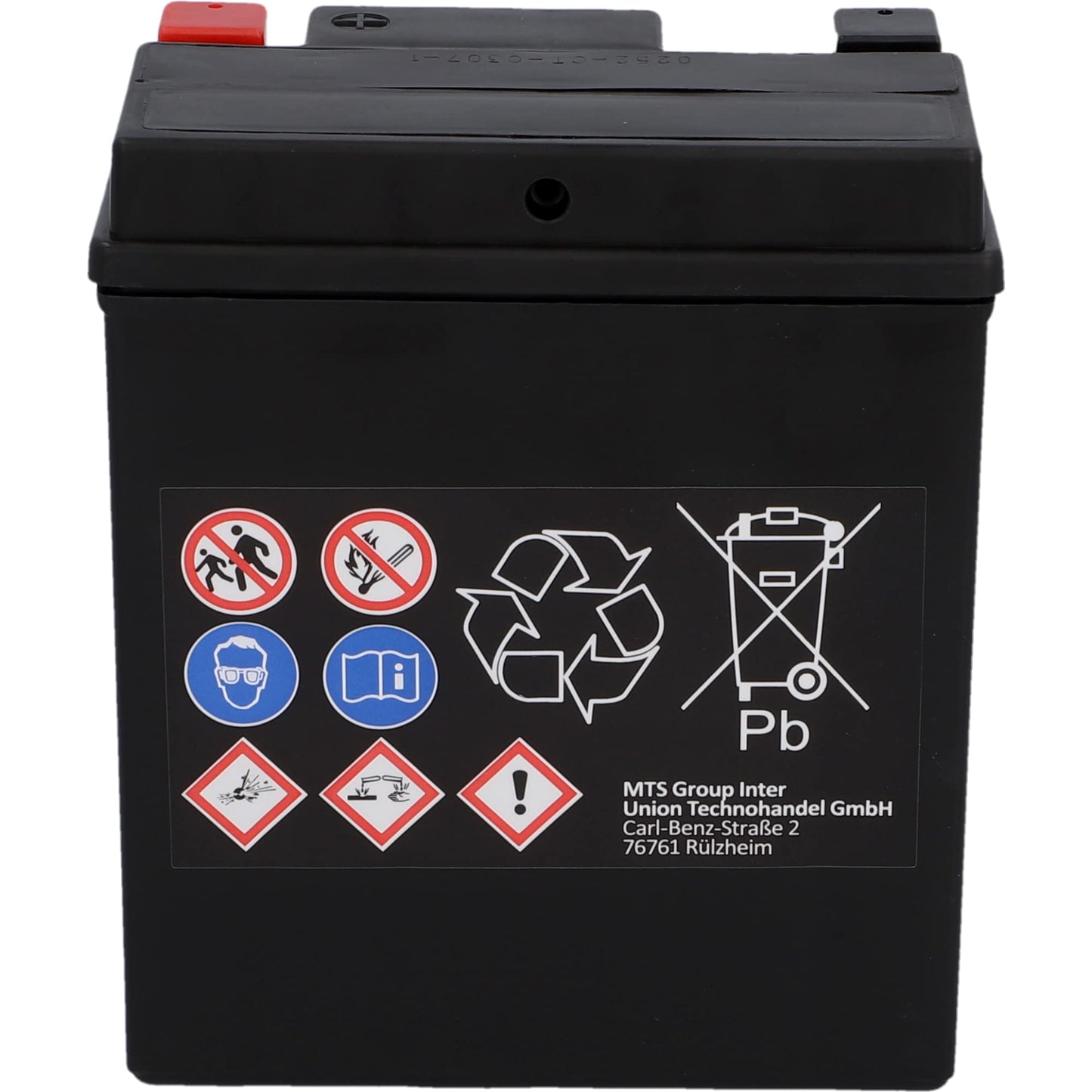 CARTEC motorcycle battery YTX7L-BS, 7Ah, 160A, gel technology motorcycle starter battery, original equipment manufacturer quality, cycle-proof, storable, maintenance-free, black - 11078