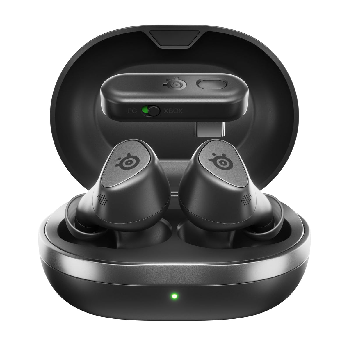 SteelSeries Arctis GameBuds for Xbox – Wireless In Ear Gaming Headphones – 2.4GHz + BT 5.3 – ANC/Transparency Mode – Water Resistant IP55 – 40H Battery – Wireless Charging – Xbox, PS5, PC, Switch 2, Mobile - 61707