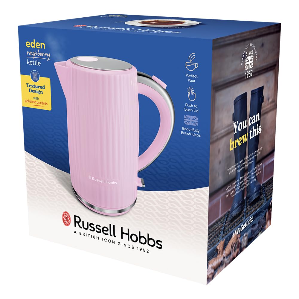 Russell Hobbs Fierbător de apă, 1,7 l 2400 Watt, Eden Zmeură 27362-70