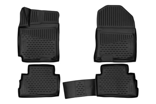 Element 3D rubber floor mats suitable for Hyundai Kona | DOES NOT FIT ELECTRIC! | Mk1 | 2017-2023 | 100% custom-fit all-weather floor mats made of TPE, high edge, waterproof, non-slip, odorless - EXP.ELEMENT3D02209210