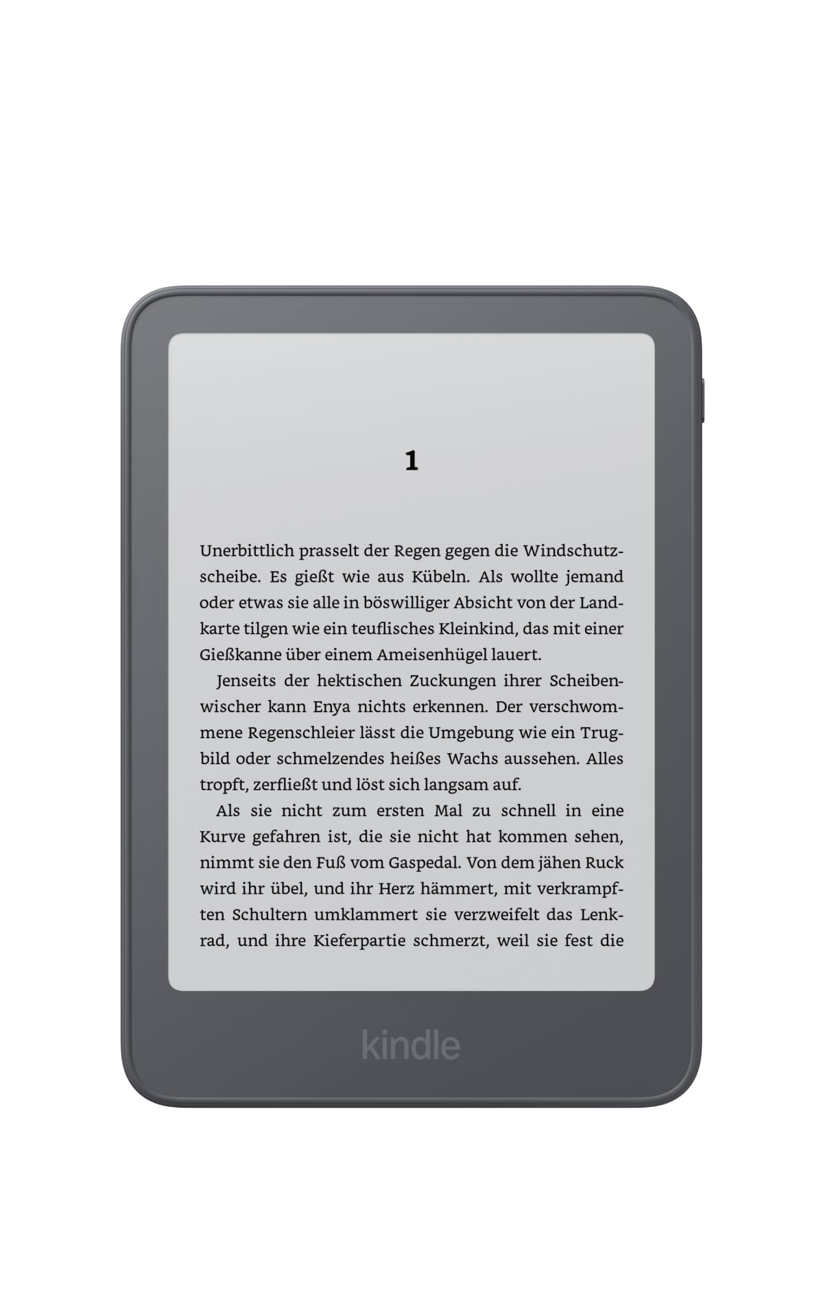 Amazon Kindle 16 GB (Latest Generation), now thinner, lighter and faster, 6-inch display, ad-free - Graphite - Z8PC57