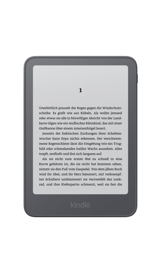 Amazon Kindle 16 GB (Latest Generation), now thinner, lighter and faster, 6-inch display, ad-free - Graphite - Z8PC57