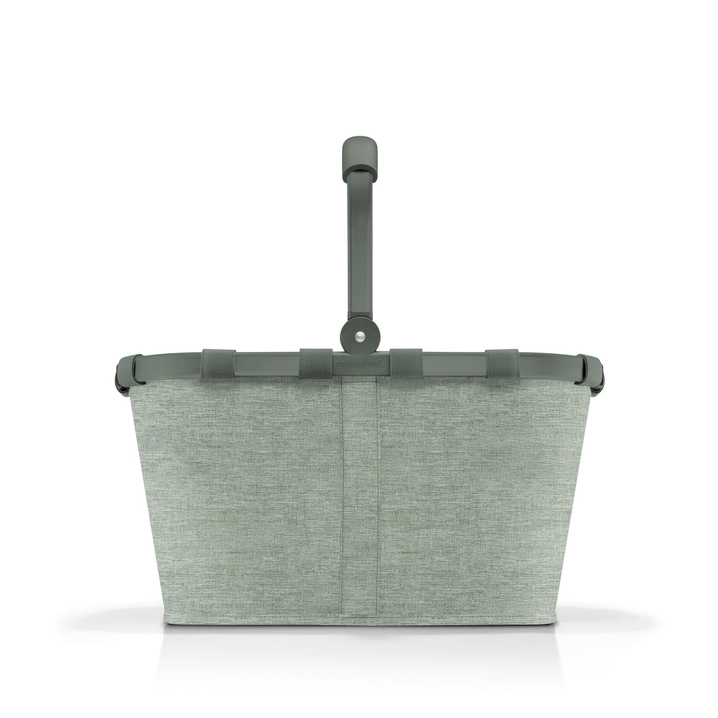 Reisenthel carrybag frame twist sage – Stable shopping basket with lots of storage space and practical inner pocket – Elegant and water-repellent design - BK5049