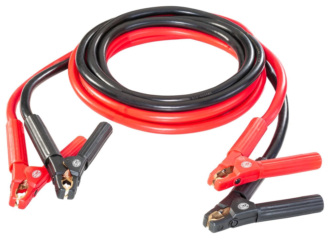 HELLA jumper cable - car jumper cable - 5.0 meters - starter cable for petrol and diesel engines - with carrying bag - 8KS 236 693-001