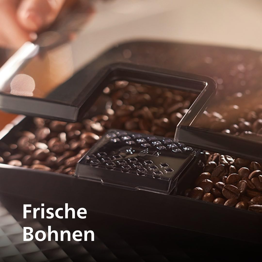 Philips 2200 Series fully automatic coffee machine - 2 coffee specialties, touch display, classic milk frother, ceramic grinder, matt black (EP2220/10)