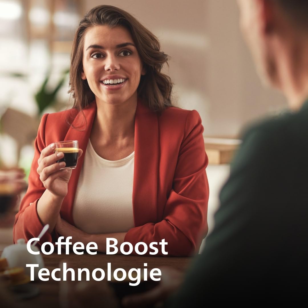 Philips Senseo Original Plus coffee pod machine, coffee strength selection, Coffee Boost technology, recycled plastic, desert green (CSA210/80)