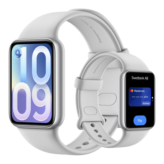 XIAOMI Smart Band 10 Pro NFC, watch-style fitness tracker for men and women, 1.74" AMOLED display, improved sleep algorithm, 21 days battery, Android & iOS, 150+ sports modes, GNSS, 5ATM, silver - M2559B1
