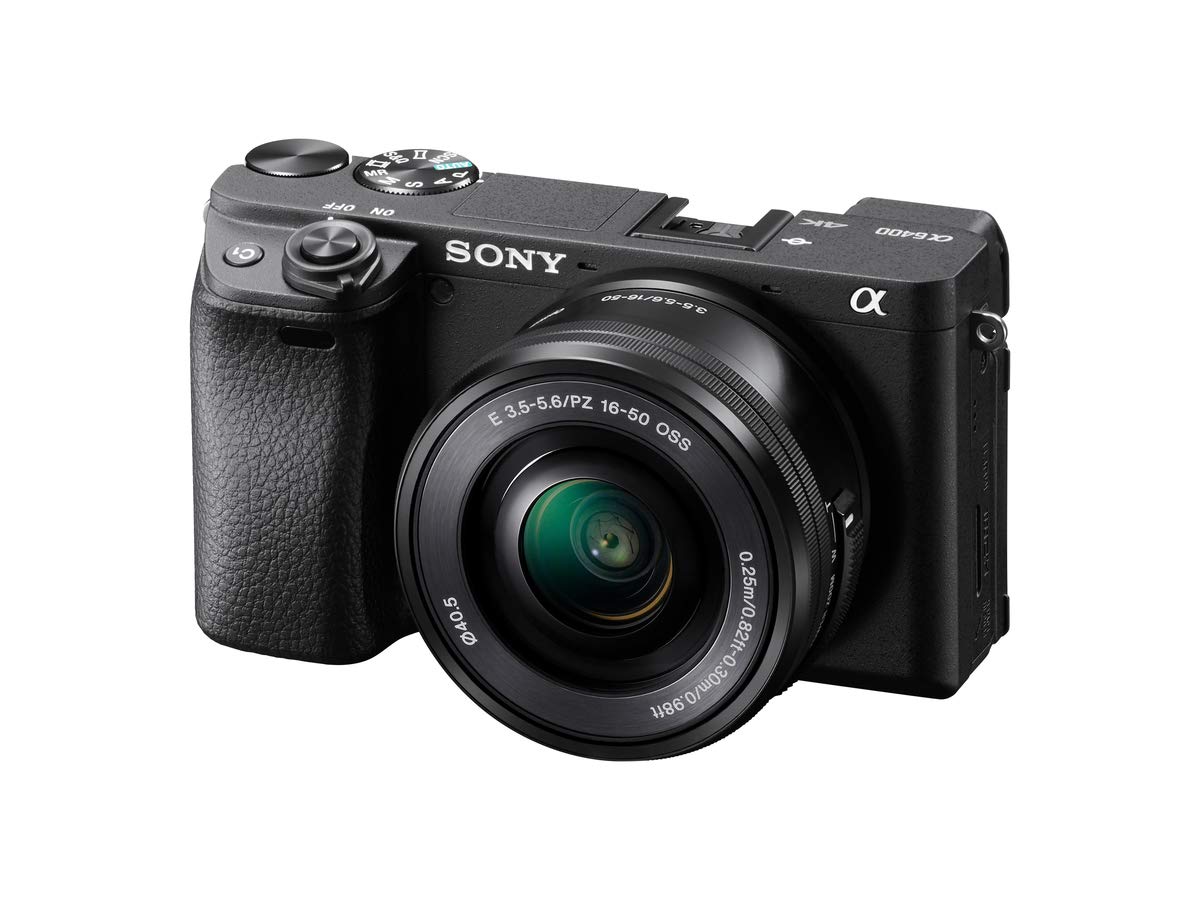 Sony Alpha 6400 APS-C Spiegellose Kamera (Schneller 0,02s - ILCE6400AB.CEC