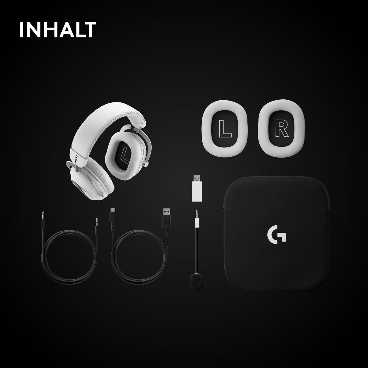 Logitech G PRO X3 Lightspeed Gaming Headset - White - 981-001748