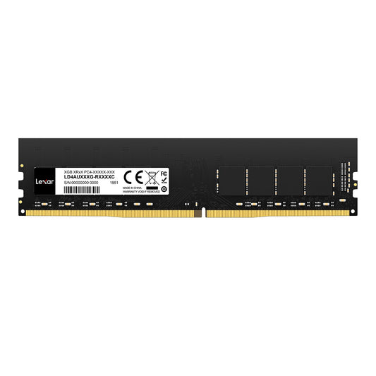 Lexar UDIMM DDR4 RAM 16GB, 3200 MHz RAM DDR4, 288-pin U-DIMM desktop memory, high-performance computer memory, PC RAM module upgrade, high-performance memory, CL22-22-22-52, 1.2V - LD4AU016G-B3200ASST