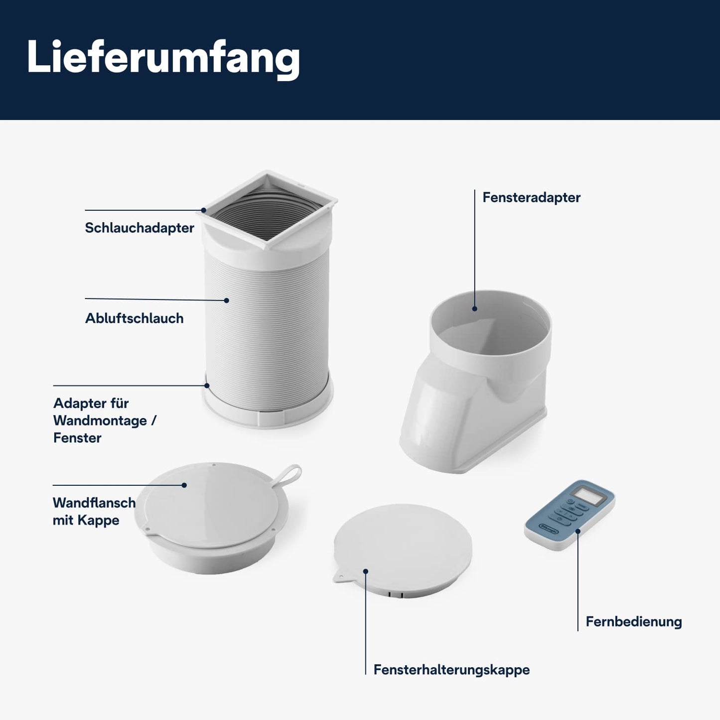 De'Longhi Pinguino - Mobile air conditioning unit, for rooms up to 21.5 m²fan, 8300 BTU, quiet operation, remote control, 24h timer, energy efficiency class A