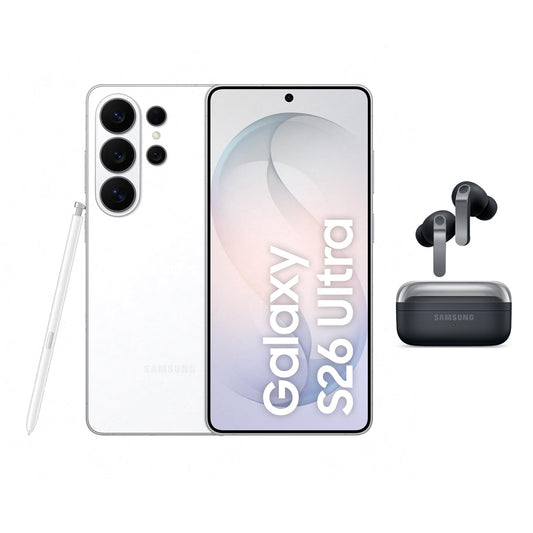 Samsung Galaxy S26 Ultra AI smartphone with Galaxy AI, no contract, Android, privacy display, 12 GB RAM, 1 TB storage, white, 3 year manufacturer's warranty, incl. Galaxy Buds 4 Pro Black - F-MS948BZVGAMZ