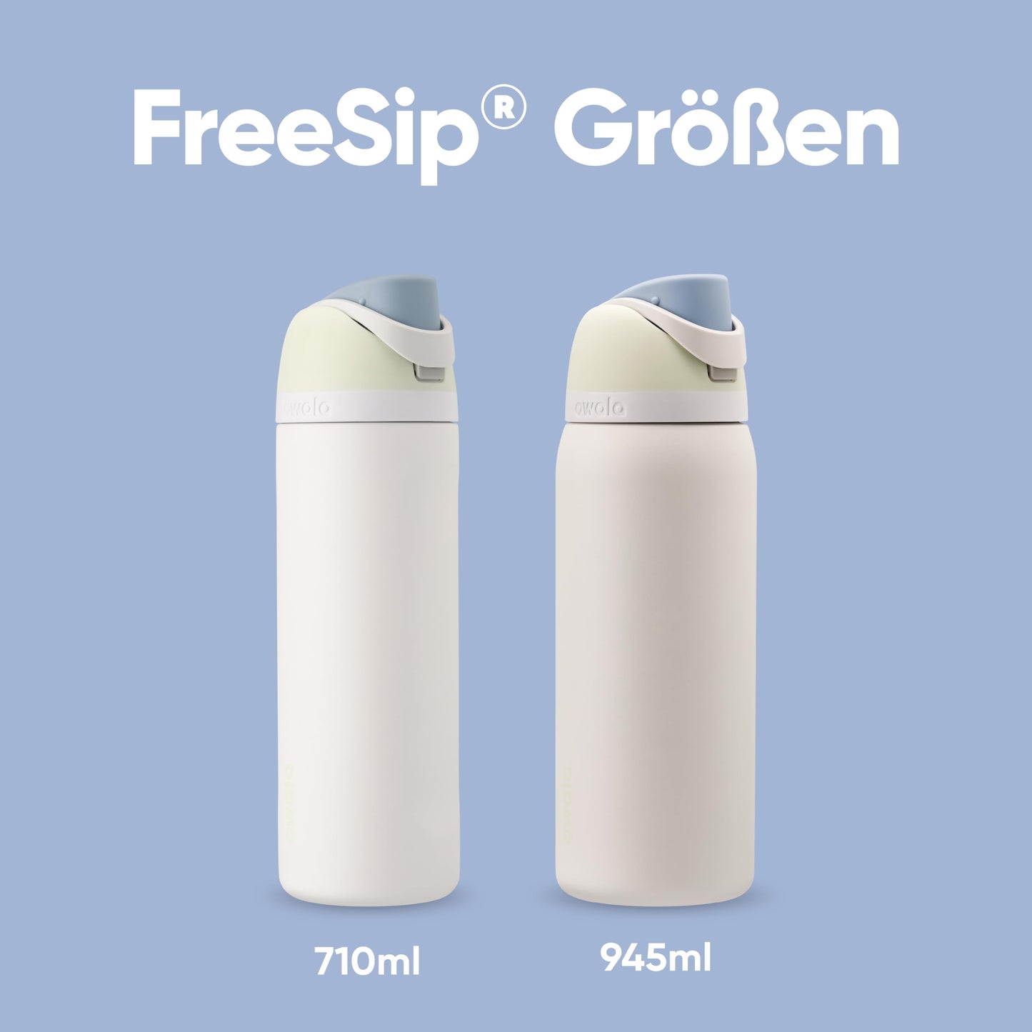 Owala FreeSip Insulated Stainless Steel Drinking Bottle with Straw, 710ml - BPA Free, Ideal for Sports, Fitness, Outdoors and Travel, Iced Breeze - C06184