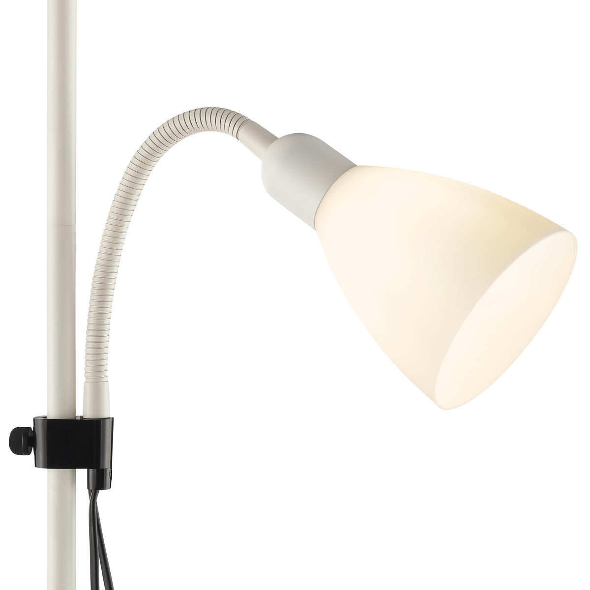Brilliant Spari Floor Lamp with Reading Light beige - LED Floor Lamp - 1.8 m Standing Lamp - suitable for LED bulbs (E27 & E14 socket) - with adjustable reading arm - 93008/09