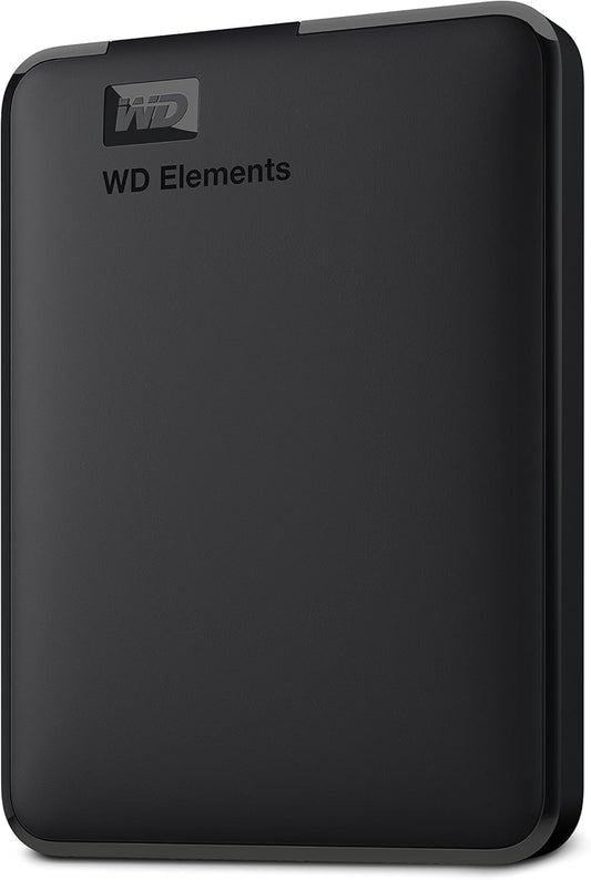 WD Elements Portable External Hard Drive 6TB (Mobile Storage, USB 3.0 Interface, Plug and Play, Formatted for Windows) Black - WDBHJS0060BBK-WESN