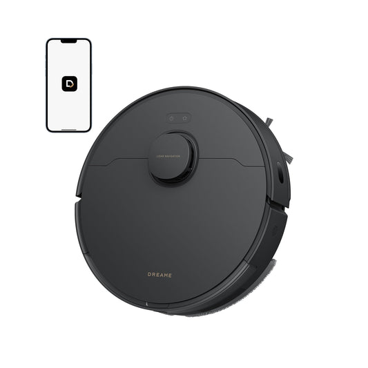 dreame D20 robot vacuum cleaner, 13,000 Pa suction power, DuoBrush for pet hair, LDS navigation, 2-in-1: vacuuming and mopping, hard floors and carpets, 5,200 mAh battery, app and voice control - RLD35GA