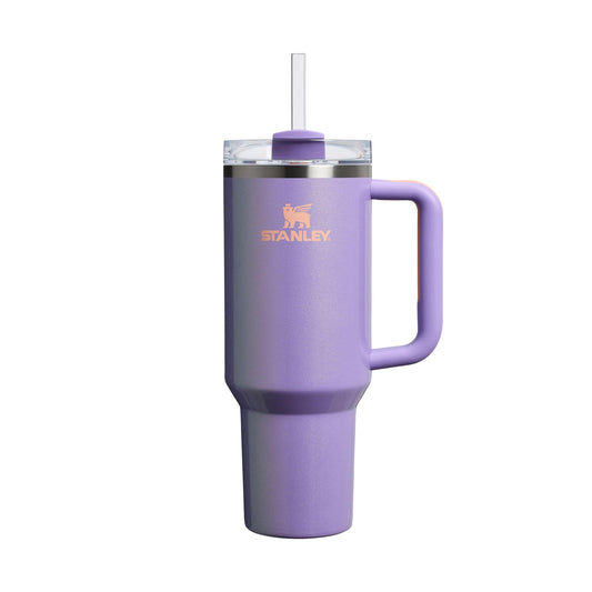 STANLEY 1913 Quencher H2.0 Flowstate Drinking Bottle with Straw 1.2L - Thermo Mug Cools for 11 Hours - 48 Hours Ice Cooled - Thermos Bottle BPA Free - Stainless Steel Drinking Cup - Periwinkle Shimmer - 100000115753