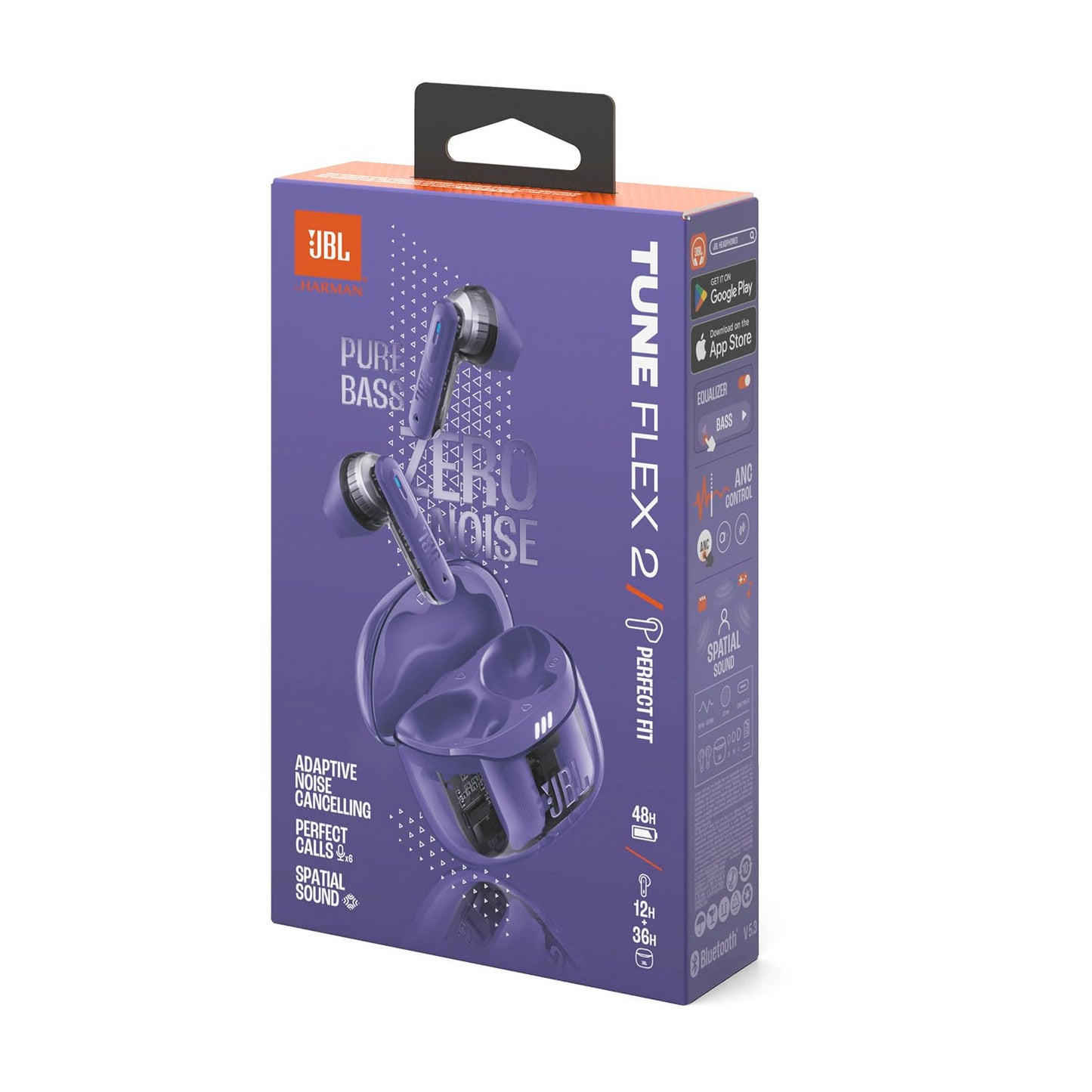 JBL Tune Flex 2 Ghost Edition Purple