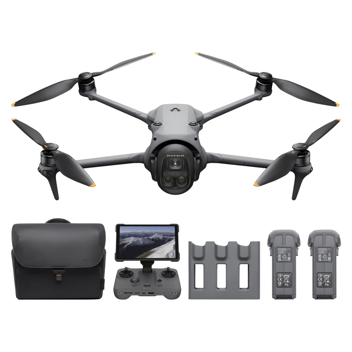 DJI Mavic 4 Pro 512GB Creator Combo, drone with DJI RC Pro 2, flagship triple camera drone with 100 MP 4/3 CMOS Hasselblad camera, 51 min. max. flight time, three batteries, charging station and more - 6937224110014