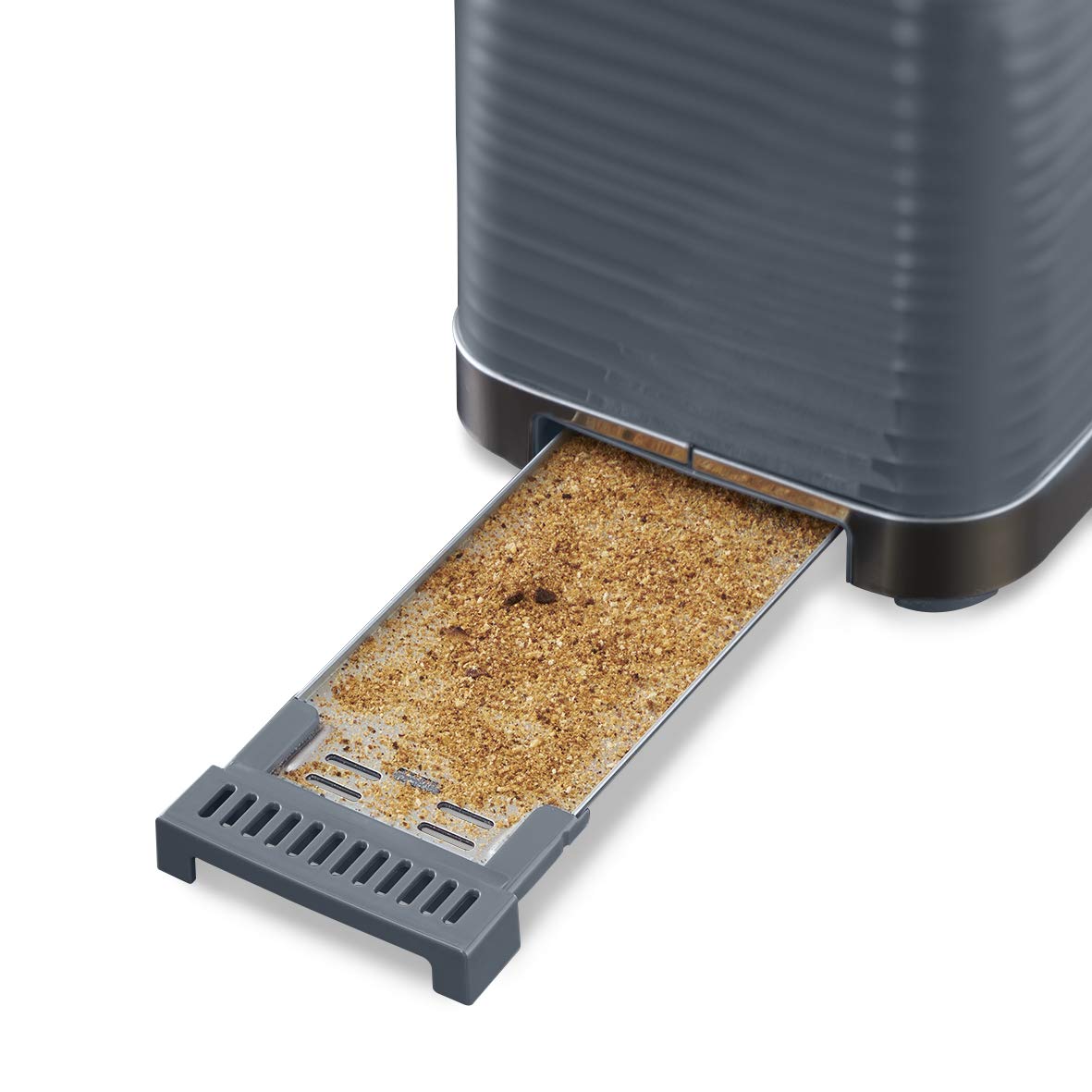 Russell Hobbs Toaster Inspire, Gray, 2-Slice, Glossy Finish - 24373-56