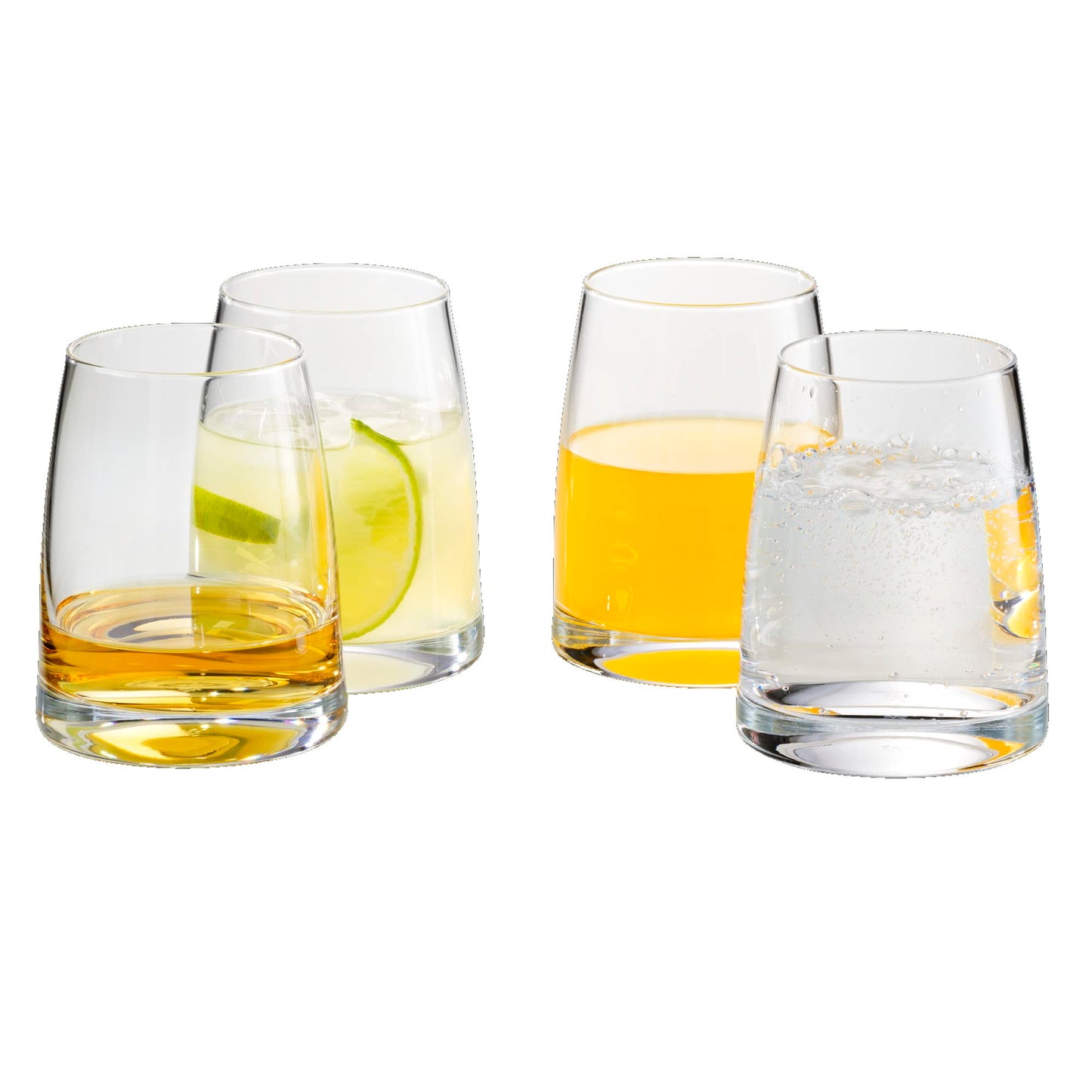 WMF Kineo water glasses set of 4, drinking glasses, tumbler 325ml, crystal glass, thin drinking rim, ergonomic shape, dishwasher safe - 907402040