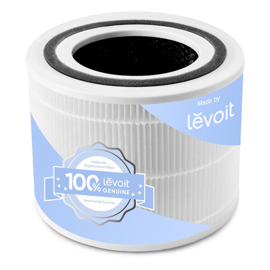 Filtru de schimb LEVOIT filtru de aer pentru purificator de aer Core 300S și Core 300, filtru HEPA, filtru de carbon activat de înaltă eficiență și pre-filtru, împotriva a 99,97 la sută alergeni, praf, polen, fum, alb