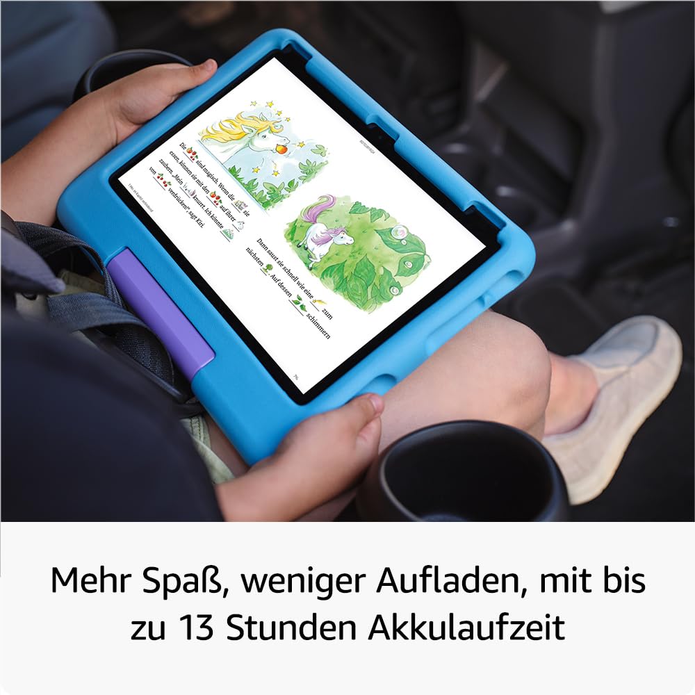 Fire HD 10 Kids Tablet (latest generation), for children from preschool age | With a brilliant 10-inch display, parental controls and a 2-year worry-free guarantee Version 2023, 32 GB, green - TG425K