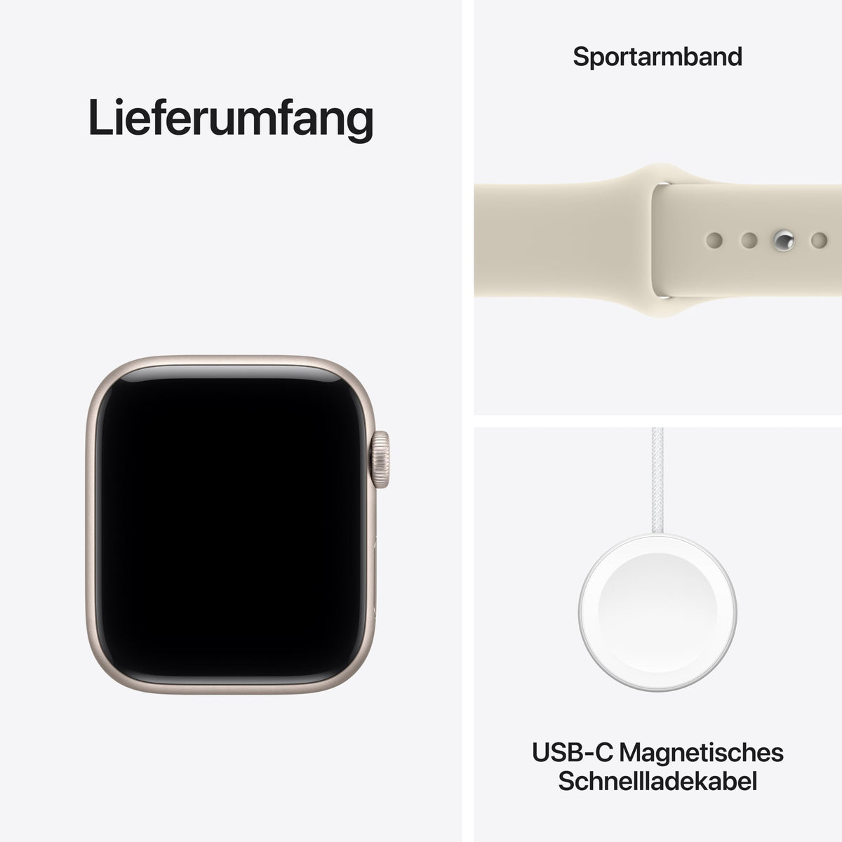 Apple Watch SE 3 GPS + Cellular, 44 mm Aluminium Case Polar Star - MJLN4ZR/A