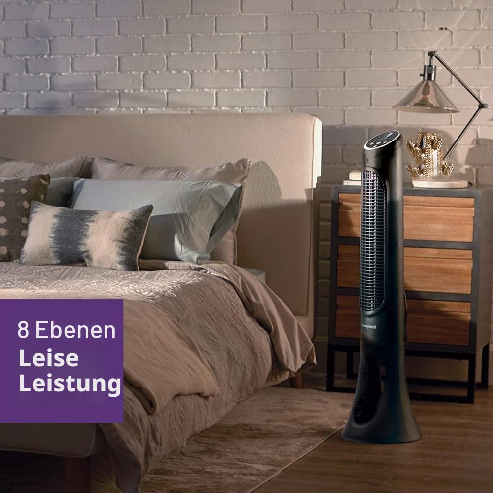 Honeywell QuietSet Tower (8 speed settings, 80° oscillation, timer function, remote control, dimming options) HYF290 - HYF290E4