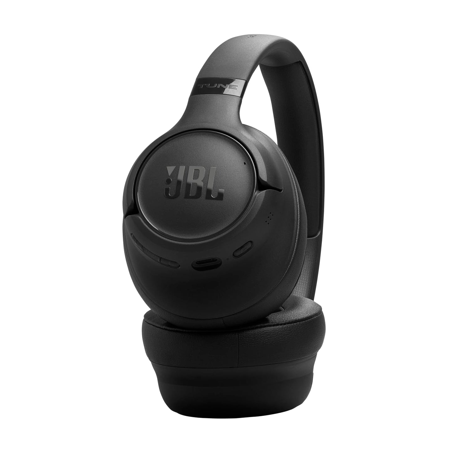 JBL Tune 730 BT Wireless Over-Ear Headphones with JBL Pure Bass Sound, Up to 76 hours of music playback, Bluetooth 6.0, lightweight, foldable design, Google Fast Pair, Microsoft Swift Pair, Black - JBLT730BTBLK
