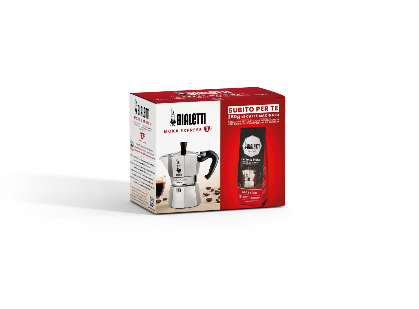 Bialetti espresso maker plus 250 g Perfect Moka Bialetti, non-induction capable, 3 cups (130 ml), aluminum, 0003544