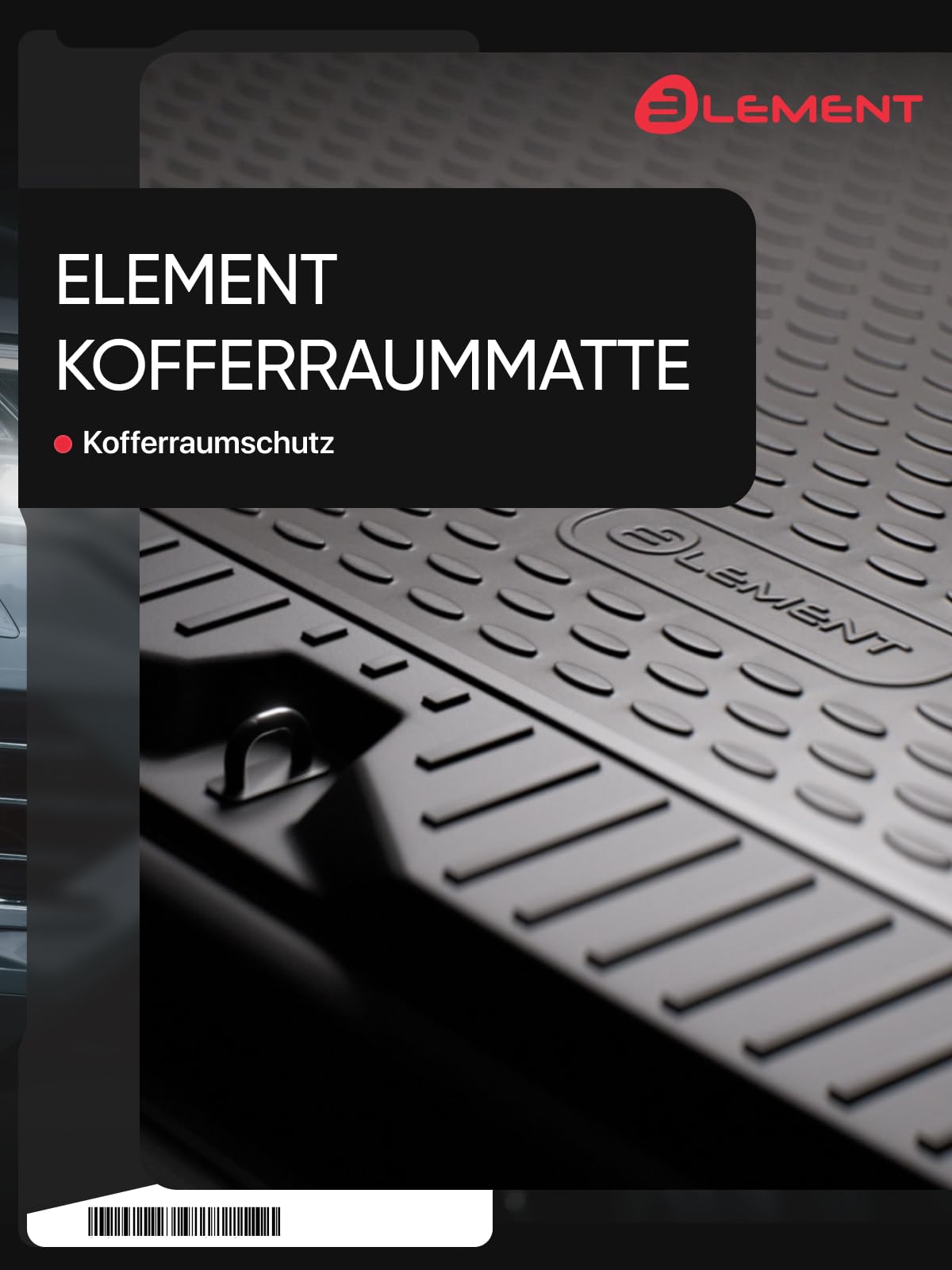 Element Custom-Fit Premium Anti-Slip Trunk Mat Cargo Tray compatible with SEAT Ibiza 6F Hatchback 5-Door Upper Loading Floor 2017 - > | 100% custom-fit anti-slip mat for car, rubber mat for car - HromTech - EXP.ELEMENTA30793V11