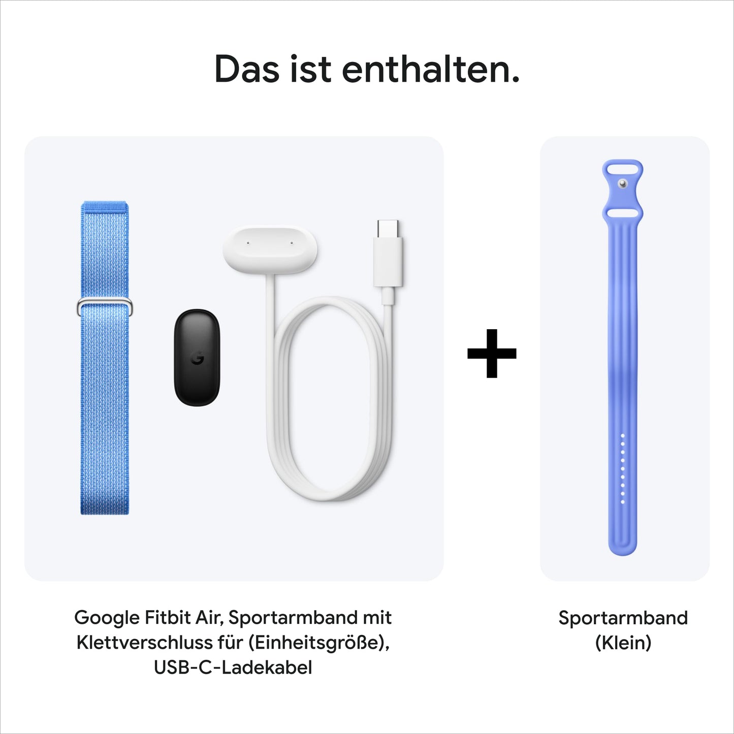 Google Fitbit Air - activity tracker without display with fitness tracking, heart rate measurement - compatible with iOS and Android - Lavender + sports armband for the Fitbit Air - Lavender, S