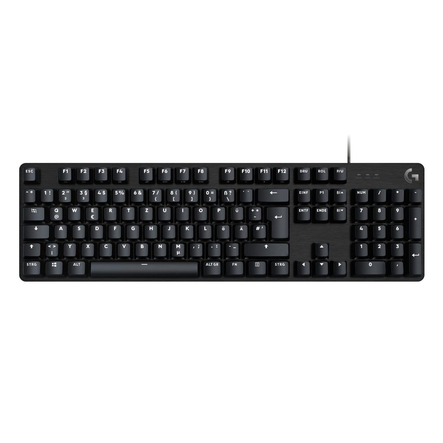 Logitech G413 SE Mechanical Gaming Keyboard - Backlit, Tactile Mechanical Switches, Anti-Ghosting, Compatible with Windows, macOS, German QWERTY Layout - Black - 920-010434