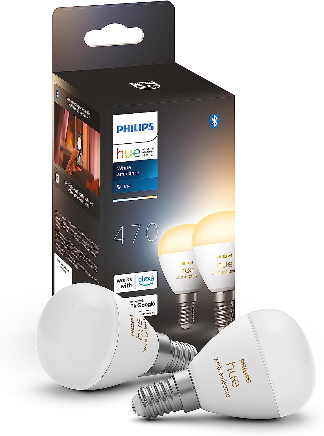 Philips Hue White Ambiance E14 2-pack 929003573702