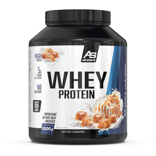 ALL STARS 100% Whey Protein Powder 2000g Salted Caramel - 1318