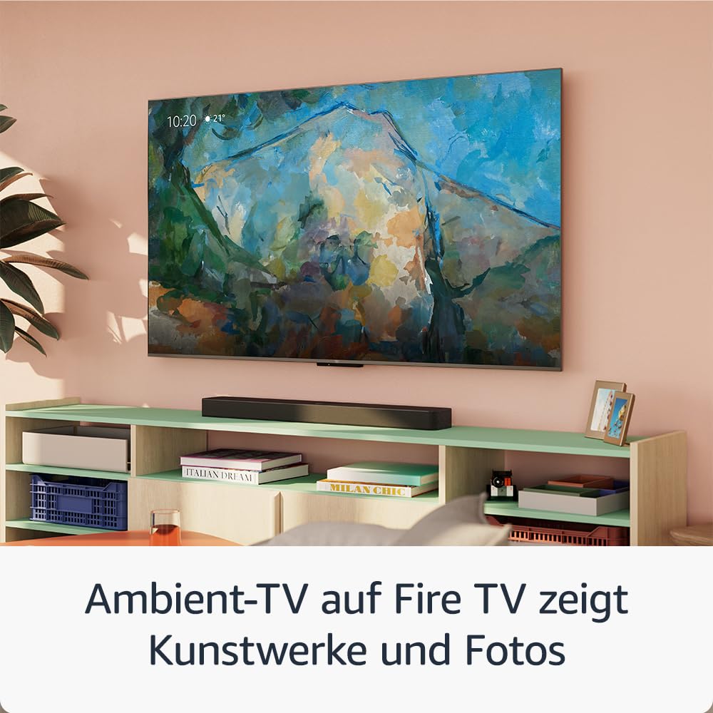Amazon Ember Mini LED Series, 55" QLED Smart TV, 4K UHD, Dolby Vision IQ, Ambient TV, 144Hz Game Mode, Local Dimming and Voice Control with Alexa - YKF469-B206