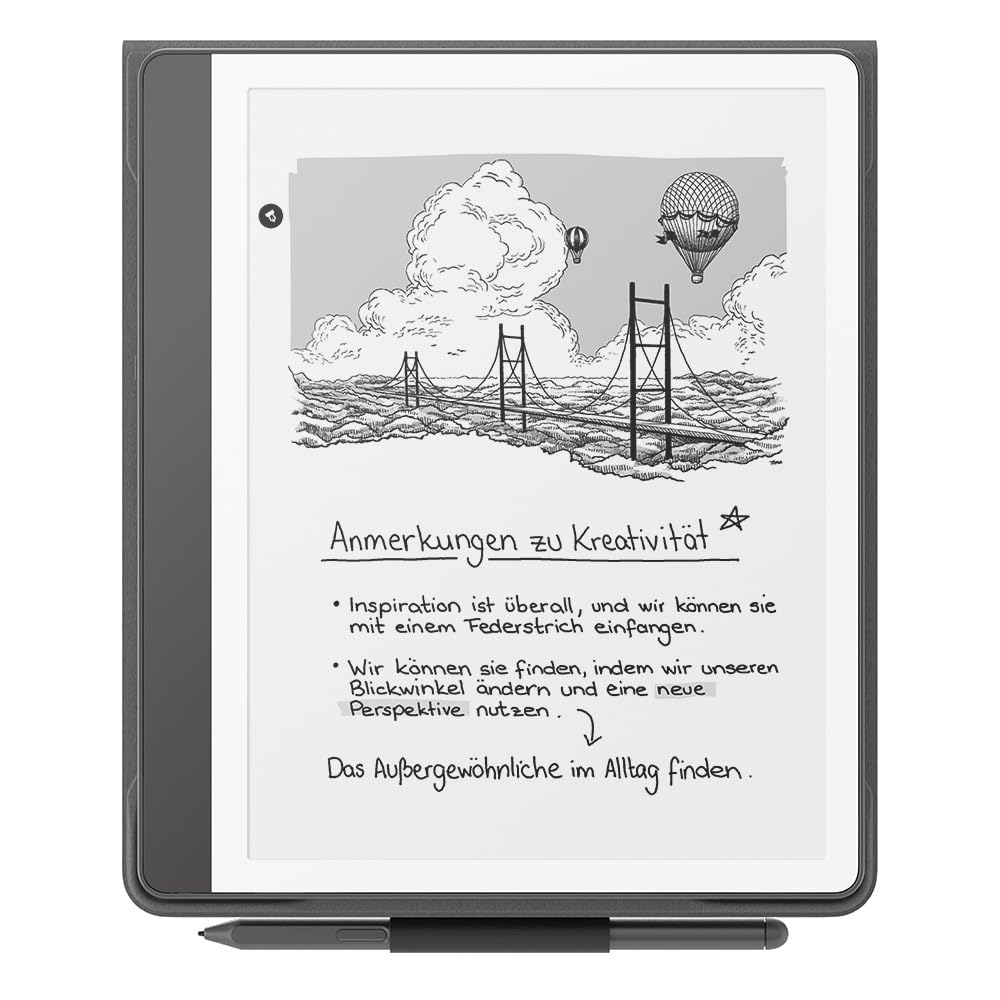 Amazon Kindle Scribe Flip Case with Magnetic Attachment | Slim protective case | Cover made from plant-based material - 53-100134