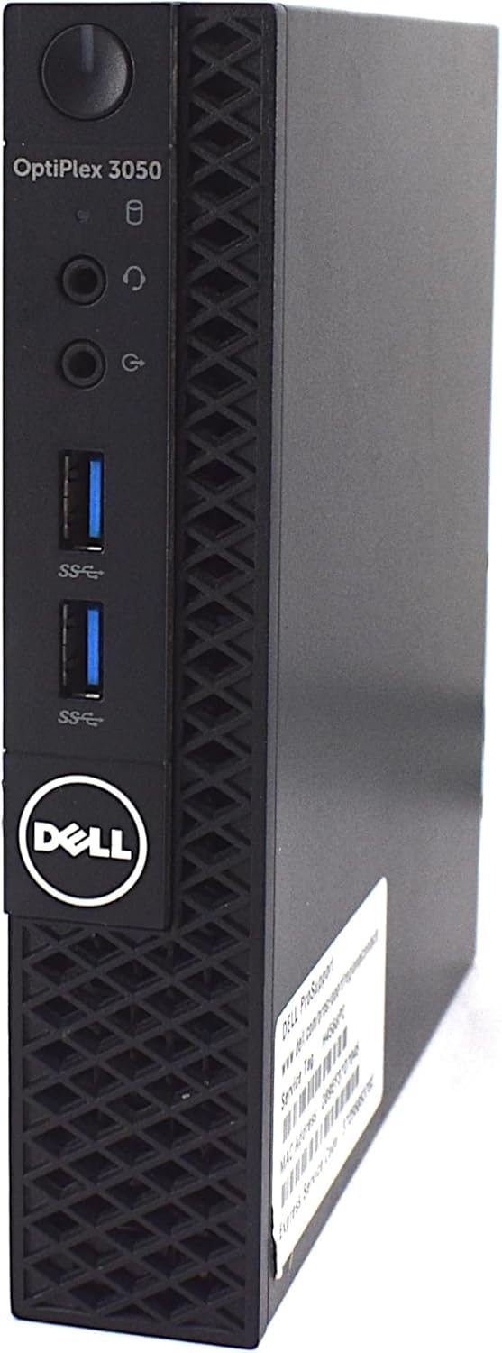 Dell Optiplex 3050 Mini Desktop Computer, Intel Core i3-7100, 8GB RAM, 256GB SSD, WiFi, Bluetooth, US QWERTY Keyboard, Windows 11 Pro (Refurbished)
