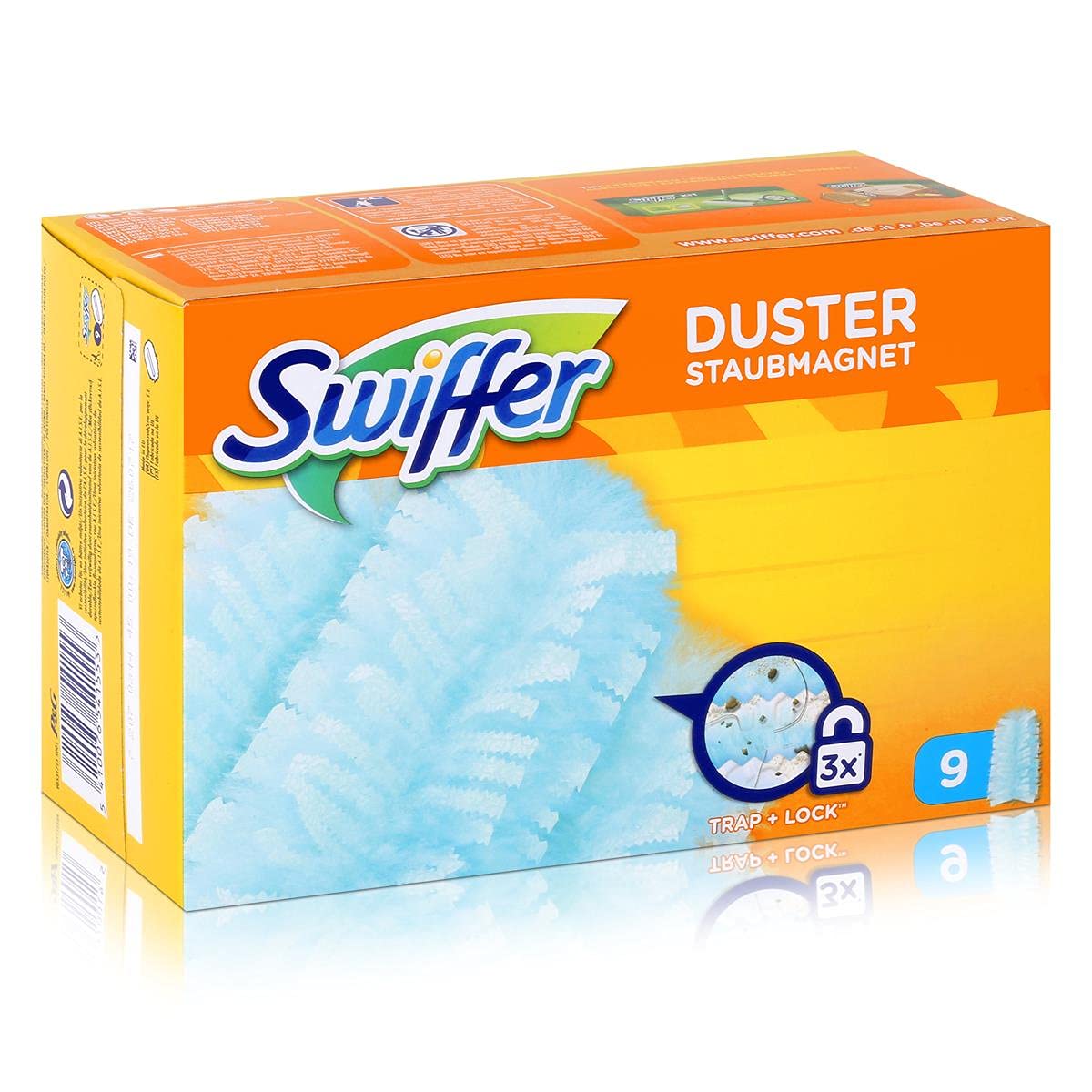 Swiffer dust magnet refill pack 54 cloths (6x9 pieces), absorbs and locks in 3x more dust and hair compared to conventional dusting methods - 541553