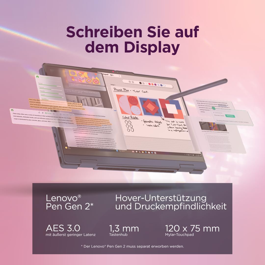 Lenovo IdeaPad 5 | Laptop 2-în-1 | Ryzen AI 5 | 16GB | 512GB |Fără adaptor de alimentare - 83UH004MGE