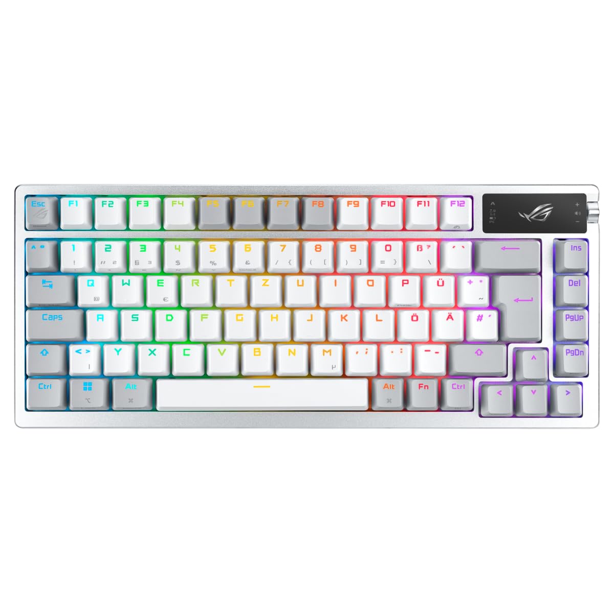 ASUS ROG Azoth White RGB Gaming Keyboard (QWERTZ Layout - 90MP031A-BKDA11