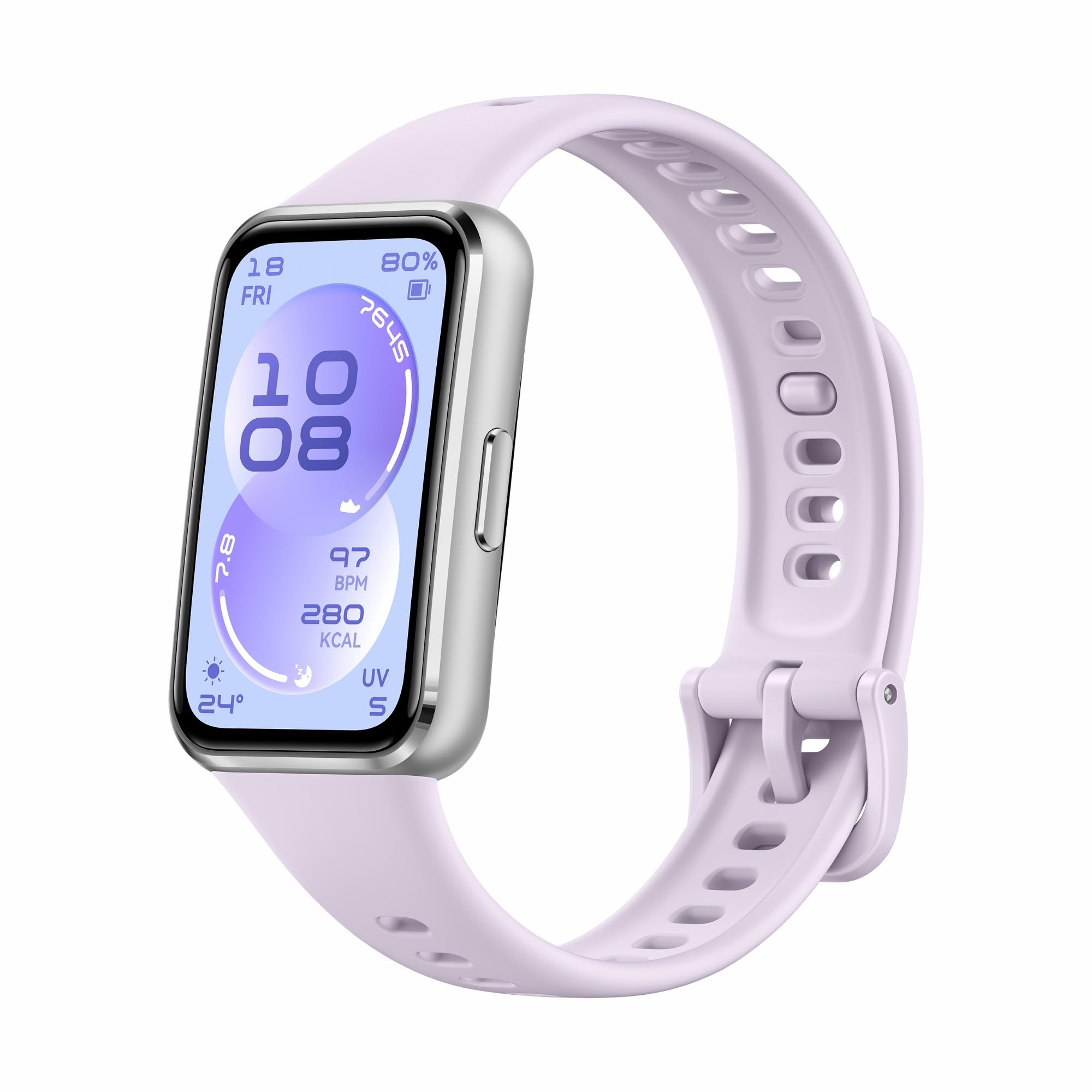 HUAWEI Band 11 Smartwatch, Fitness Tracker, Metal Case, Purple - Candy-B29F