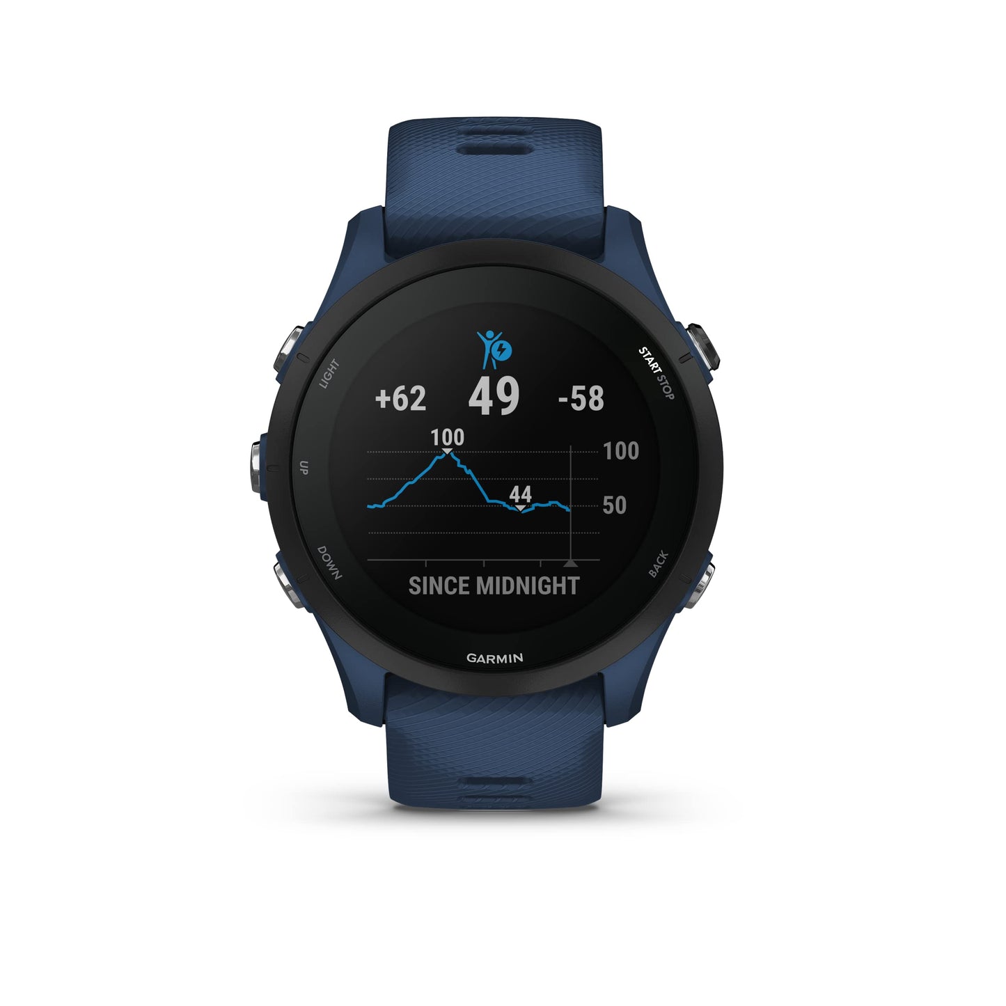Garmin [renewed] Forerunner 255 - GPS running watch with training plans, running functions and detailed training analysis, 1.3" color display, battery life up to 14 days, waterproof [refurbished] - 010-N2641-11