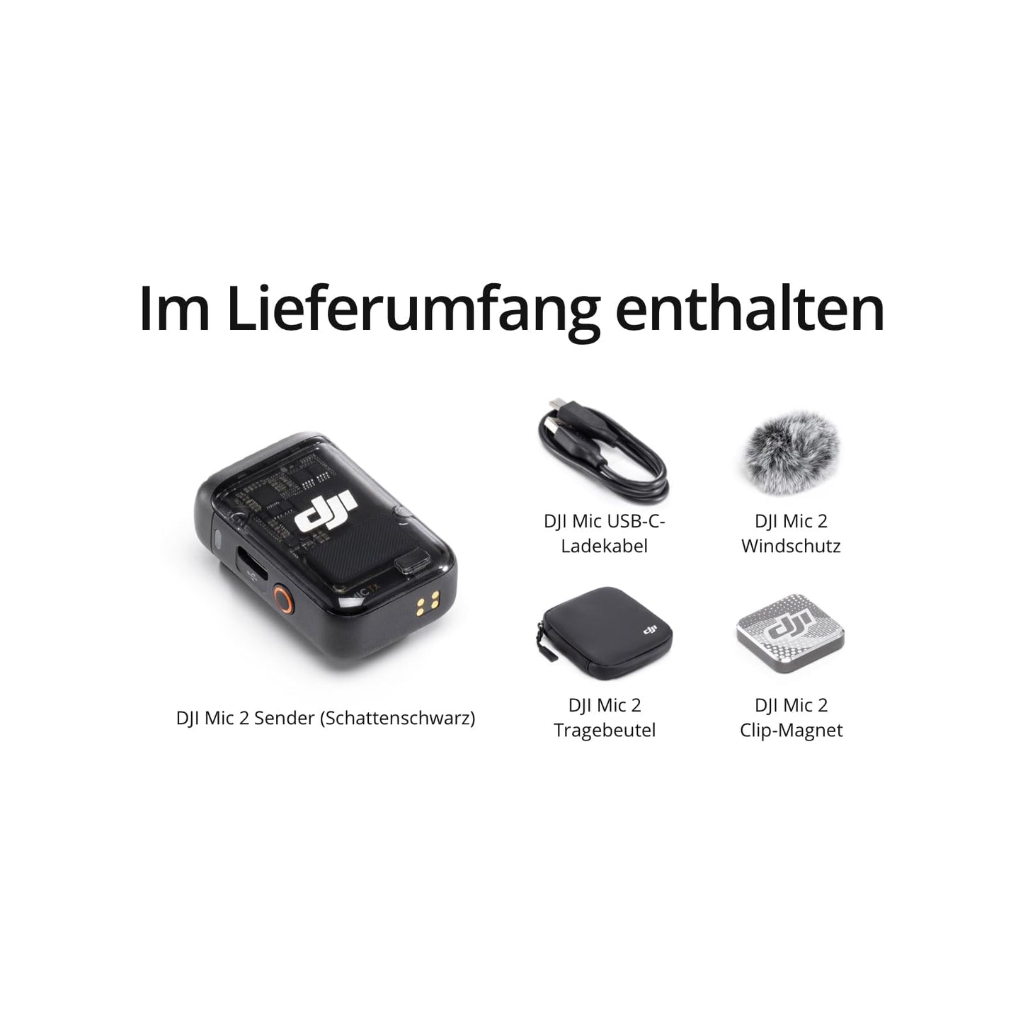 DJI Mic 2 Transmitter Shadow Black (CP.RN.00000328.01)