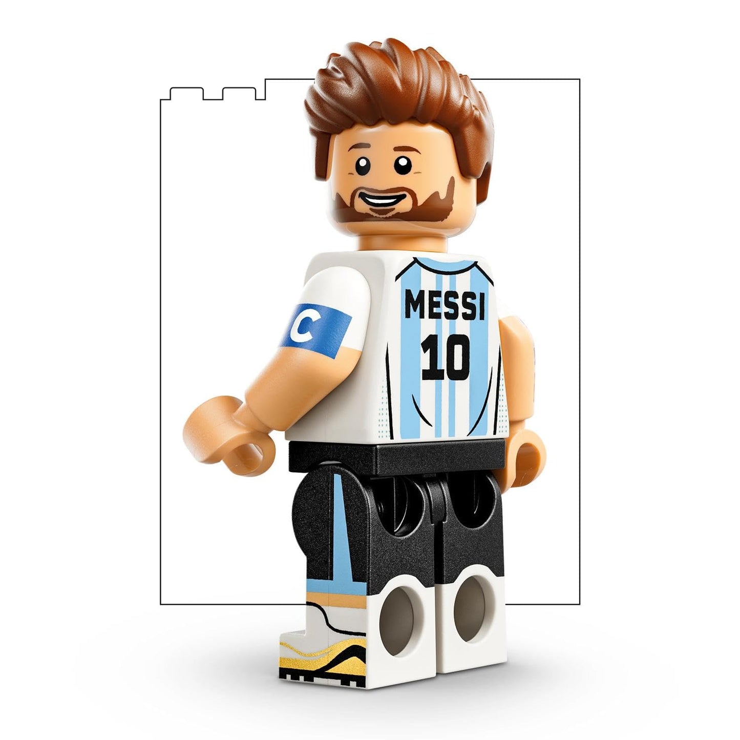 LEGO Editions Lionel Messi - football highlights toy - 3D model building with minifigure to collect - children's room decoration - gift for boys, girls aged 10 and over and adult sports fans - 43011