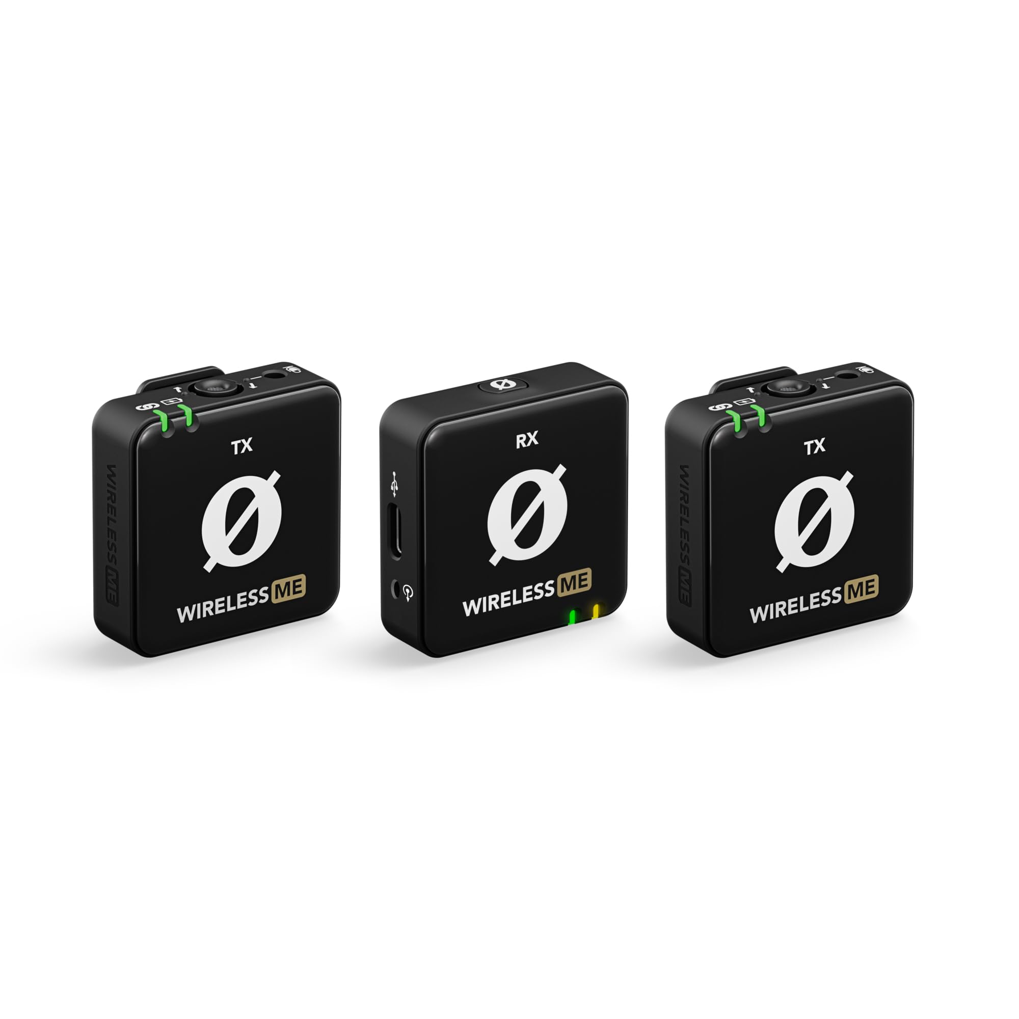 RØDE Wireless ME Dual Set: Compact wireless microphone system with GainAssist technology, integrated microphones and 100m range for filmmakers, interviews and content creation (Black) - WIMEDUAL